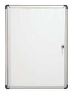 Bi-Office Vitrina Pour Anuncios ou Carteles - Puerta Abatible Avec Cerradura - Taille 35.7 x 49cm - Superficie de Acier Lacado M