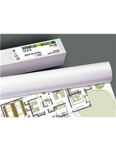 Fabrisa Plus Bobina de Papier Pour Plotter 80gr - Dimensions 610mm x 50m