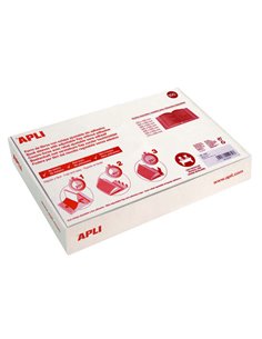 Apli Boîte de 100 Forros Pour Libros 290mm PVC 130 micras - Solapa Autoajustable - Facile Forrado en 3 Pasos - Transparent