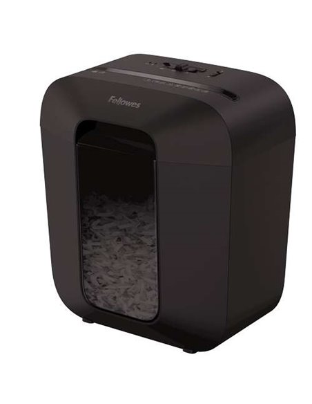 Fellowes LX25 Destructora de Papier Manual Corte en Particulas P-4 - Destruye Jusqu'à 6 Feuilles - Papelera de 11.5L - Couleur N