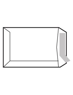 Sam Pack de 250 Sobres de Papier Offset 100grs - Dimensions 229x324mm - Autoadhesivo Avec Tira de Silicona - Couleur Blanc