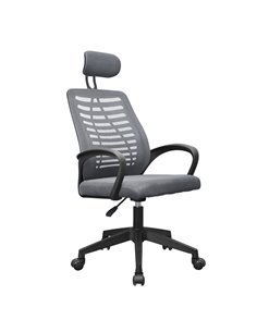 Mars Gaming MGC-ERGOB Silla de Bureau Ergonomica - Reposacabezas, Support Lumbar et Reposabrazos Réglable - Malla Respirant - As