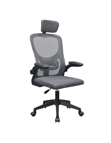 Mars Gaming MGC-ERGOPLUS Silla de Bureau Ergonomica - Reposacabezas, Support Lumbar et Reposabrazos Réglable - Malla Respirant -