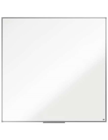 Nobo Essence Tableau Magnetica de Acier 1200x1200mm - Marco de Aluminium Anodizado - Bandeja Pour Feutres - Couleur Blanc