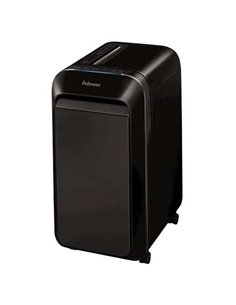 Fellowes LX221 Destructora de Papier Manual Microcorte P-5 - Destruye Jusqu'à 20 Feuilles - Papelera de 30L - Couleur Noir