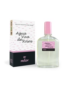 Prady Colonia de Mujer Eau Viva de Rosas - Flacon de 90 ml - Spray pulvérisateur