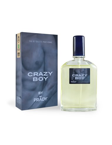 Prady Colonia de Hombre Crazy Boy - Flacon de 90 ml - Spray pulvérisateur