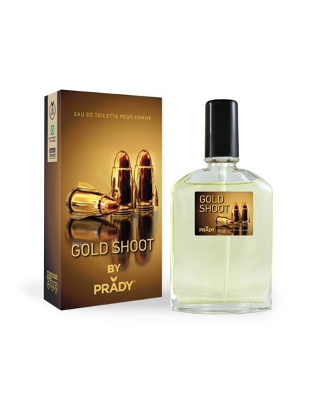 Prady Colonia de Hombre Gold Shoot - Flacon de 90 ml - Spray pulvérisateur