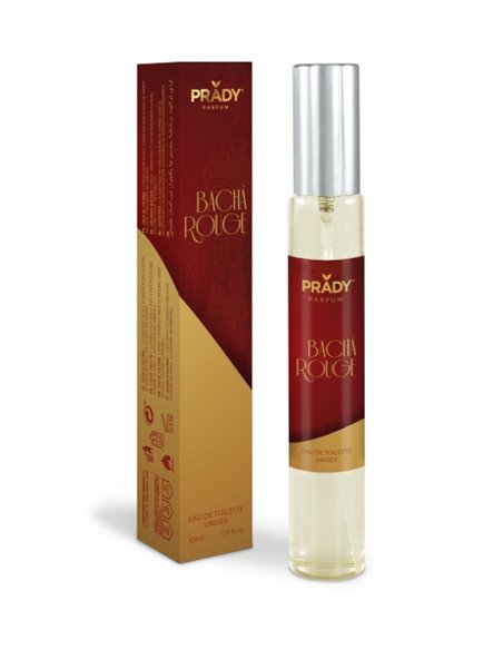 Prady Colonia Unisex Bacha Rouge - Flacon de 33 ml - Spray pulvérisateur
