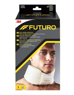 Futuro Collarin Cervical - Réglable (6.35-12.7cm) - Respirant - Ergonomique - Couleur Blanc