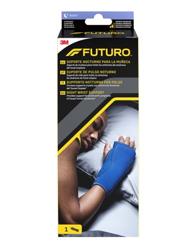 Futuro Support Nocturno Pour Brazo et Mano - Réglable (13.3 - 22.9cm) - Respirant - Couleur Bleu