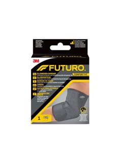 Futuro Comfort Codera - Réglable (20.3 - 40.6cm) - Respirant - Aisla la Humedad - Élastique - Couleur Gris