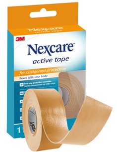 Nexcare Active Tape Ruban Pour Protection et Prevencion de Ampollas - 2.5cm x 4.5m - Respirant - Couleur Marron