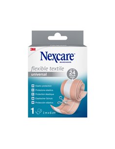 Nexcare Universal Flexible Textile Aposito Pour Cortar - 1m x 6 cm - Respirant - Élastique - Couleur Chair