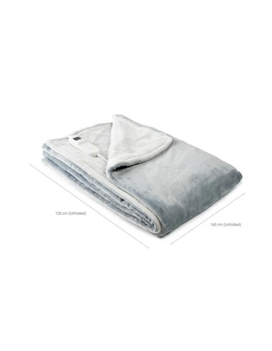 Innovagoods Elakef Manta Electrica - 160W - Câble 235cm - Temperatura Regulable - Temporizador - Apagado Automatico - Calentamie