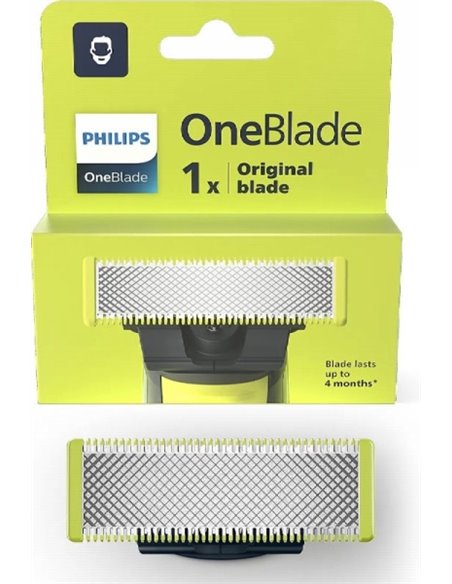 Philips OneBlade QP210/51 Cuchilla de Repuesto Original - Compatible Avec Todos les Mangos OneBlade et OneBlade Pro - Résistant 