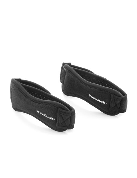 Innovagoods Forcnee Banda de Sujecion Pour Rotula - Support Deportivo - Réglable Avec Velcro - Antidérapant - Comprend 2 Unidade
