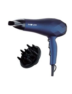Muvip Secador de Pelo 2200W - 2 Velocidades - 3 Temperaturas de Séchage - Gran Difusor de Aire - Couleur Bleu