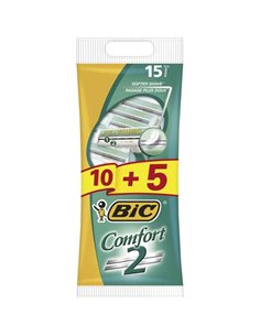 Bic Comfort 2 Pack de 10 + 5 Gratis Maquinillas de Afeitar Desechables