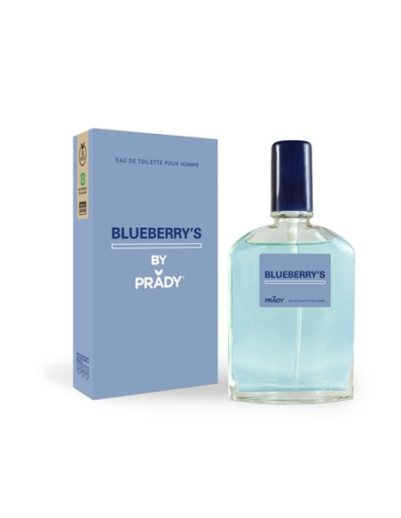 Prady Colonia de Hombre Blueberry´s - Flacon de 90 ml - Spray pulvérisateur