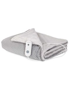 Orbegozo MAH 2050 Manta Electrica Confort Gris et Blanc - Calor Uniforme et Persistente - Protection contra Sobrecalentamiento -