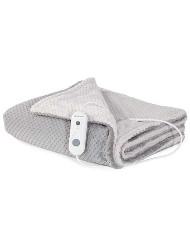 Orbegozo MAH 2050 Manta Electrica Confort Gris et Blanc - Calor Uniforme et Persistente - Protection contra Sobrecalentamiento -
