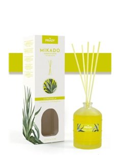 Prady Ambientador Mikado Citronela - Flacon de Cristal 100 ml et Varitas Difusoras