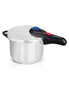 Orbegozo HP 8006 Olla à Presion de Acier Inoxydable 18/10 - Capacité 8 Litros - Cinco Sistemas de Sécurité - Fondo Termo Difusor