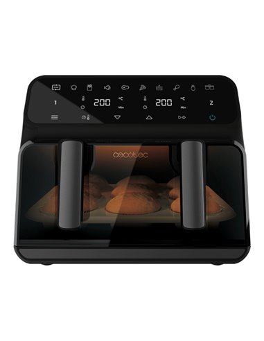 Cecotec Cecofry Advance 9000 Window Freidora de Aire - 2200W - Capacité 9L - Écran digital - Temperatura Regulable Jusqu'à 200ºC