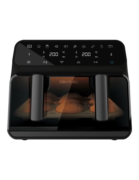 Cecotec Cecofry Advance 9000 Window Freidora de Aire - 2200W - Capacité 9L - Écran digital - Temperatura Regulable Jusqu'à 200ºC