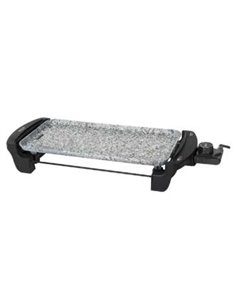 Cecotec Rock&Water 2000 Plancha Electrica 1800W - Revestimiento de Piedra Rockstone - Termostato Regulable - Amplia Superficie d