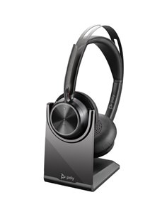 HP Poly Voyager Focus 2 MS Écouteurs Avec Microfono Bluetooth 5.1 - Cancelacion de Ruido - Almohadillas Acolchadas - Autonomie j