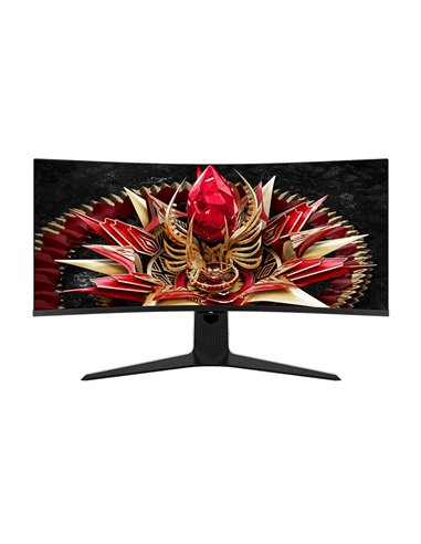TCL 34R83Q Monitor 34" Curvo MiniLED 21:9 - Ultra WQHD - 170Hz - Respuesta 1ms - Luz Ambiental - Vesa 100x100 - Couleur Blanc