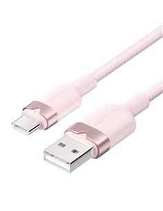 Vention Câble USB-C 2.0 à USB-À 3A 60W - 1m - Tressé - Couleur Rose