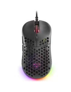 Mars Gaming MM55 Souris Gaming USB 12800dpi - Carcasa de Panel Perforado - 5 Botones - Iluminacion RGB Chroma - Usage Diestro - 