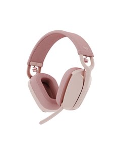 Logitech Zone Vibe 100 Écouteurs Inalambricos - Bluetooth 5.2 - Portée 30 metros - 2 Microfonos - Couleur Rosado