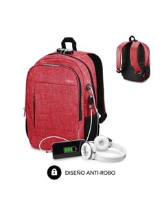 Subblim Sac à dos Urban Lock System - Sinónimo de Sécurité - Excelente Capacité organizativa - Conector USB Pour Powerbank - Des