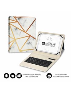 Subblim Keytab Pro Bluetooth Housse universal 9-10.1" - Design ultradelgado - Support Réglable - Système magnético - Résistant e