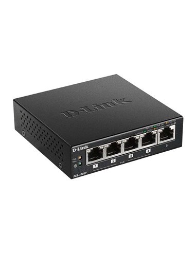 D-Link Switch 5 Puertos Gigabit 10/100/1000 Mbps - PoE+