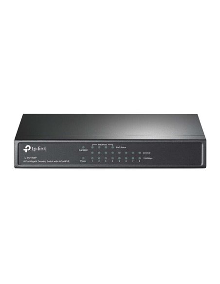 TP-Link Switch de Sobremesa - 8 Puertos Gigabit Avec 4 Puertos PoE