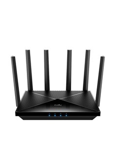 Cudy Router WiFi 7 2.5G Dual Band BE6500 - Vitesse Jusqu'à 1000Mbps - 4 Puertos - 6 Antenas Fijas de 5dBi - Tecnologia MU-MIMO -