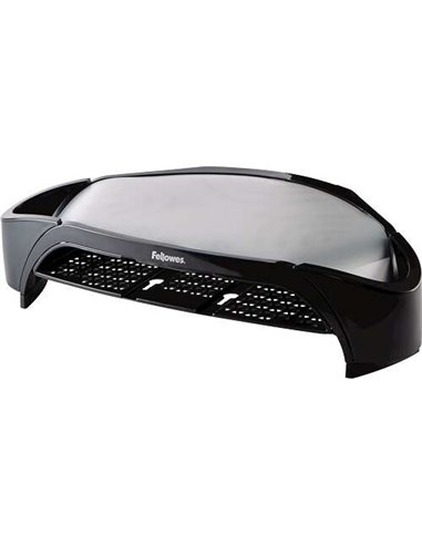 Fellowes Smart Suites Support Pour Monitor - 3 Alturas Ajustables - Comprend Bandeja Portadocumentos - Peso Max 10kg