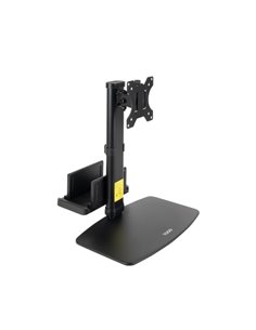 Tooq Support de Mesa Pour Monitor de 17"-27" - Regulable en Altura. Giratorio e Inclinable - Gestion de Cables - Peso Max 6kg - 