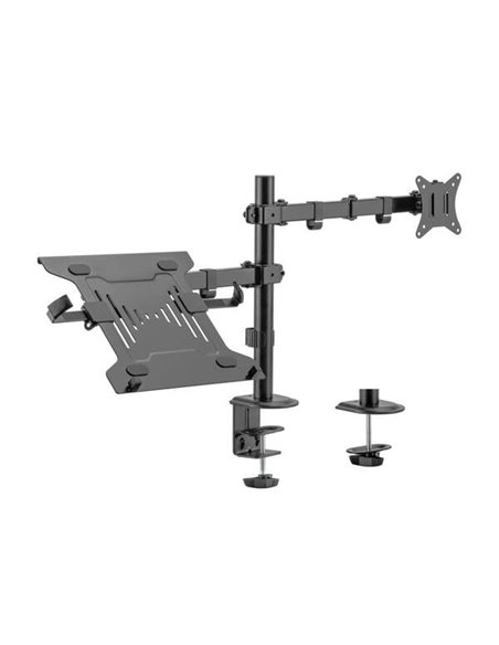 Aisens Support de Mesa Giratorio e Inclinable Pour Portable et Monitor/TV 9Kg de 17-32" - Couleur Noir