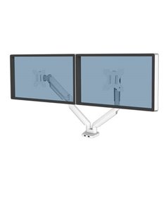 Fellowes Platinum Series Brazo Pour Monitor Double - Jusqu'à 27" et 9kg - 2 Puertos USB - Réglable Avec Muelle de Gas - Couleur 