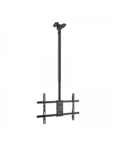 Tooq Support XL de Techo Pour Pantallas 43-86" - Angulo de Giro 180º - Inclinable - Gestion de Cables - Peso Max. 60kg - VESA Ma