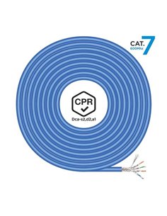Aisens Bobina de Câble de Réseau RJ45 LSZH CPR Dca CAT.7 600 MHZ S/FTP AWG23 - 305M - Couleur Bleu