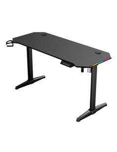 Muvip Mesa Gaming PRO1600 XL Motorizada Fibre Carbono - Luz RGB Sound