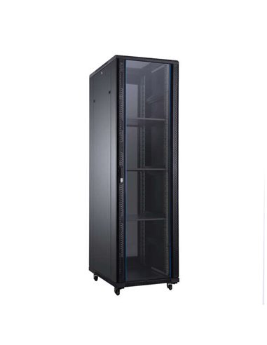 Aiten Data AI8847 Armario de Suelo 47U - Ancho 800 - Fondo 800 - Comprend 2 Bandejas Fijas - 4 Ventiladores 120mm - 1 Base 8 Tom