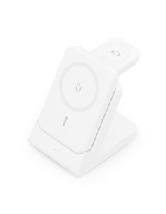 Aisens Cargador Inalambrico 15W - USB-C - Protocolo Qi - Moviles, Apple Watch et Écouteurs - Powerbank - Protection Contra Sobre